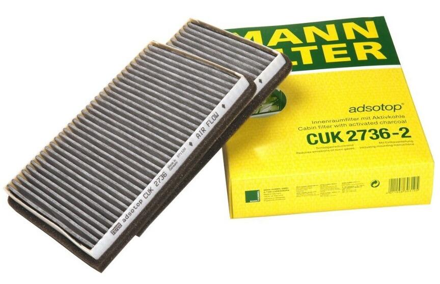 BMW Cabin Air Filter Set (Activated Charcoal) 64312207985 - MANN-FILTER CUK27362